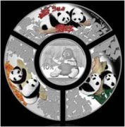 《中华大团圆》封装版熊猫纯银章币套装